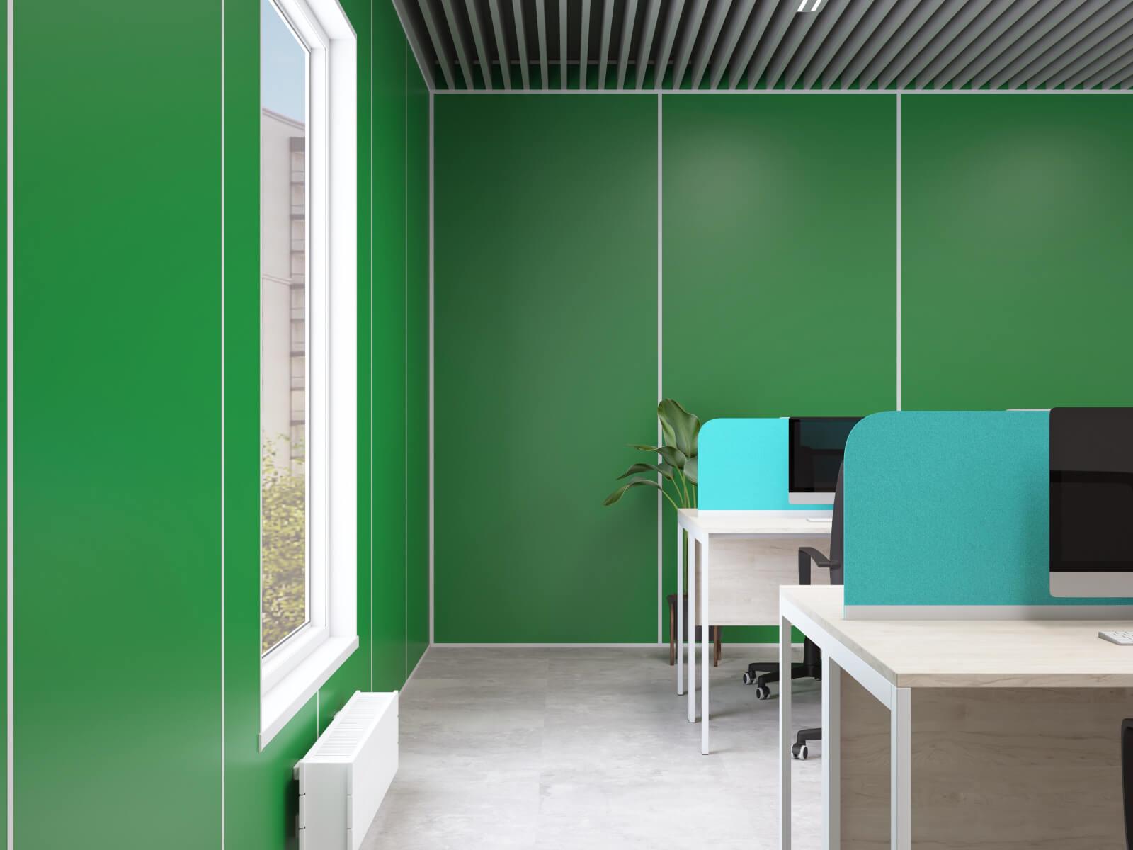 Зеленые стеновые панели от производителя Ofimall