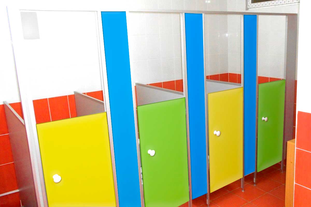 Перегородки в туалет для детского сада